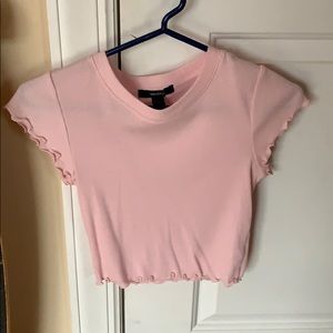 NWOT cropped babydoll tee